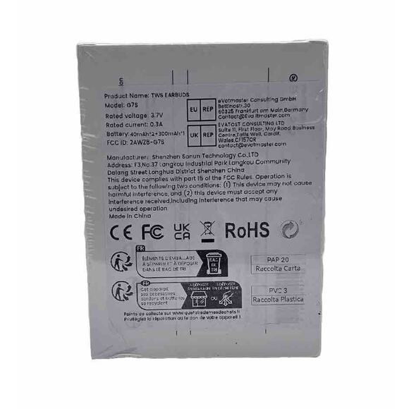 Bluetooth Wireless Earbud Headset iPhone Android Samsung Galaxy Sports Earphones - Picture 4 of 9